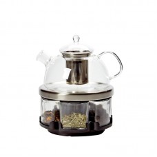 Longden Infusions Large Glass Teapot Rack Set LOEN1041